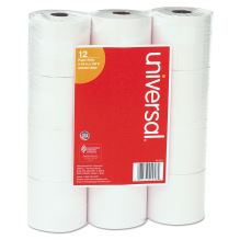 Impact and Inkjet Print Bond Paper Rolls, 0.5" Core, 2.25" x 130 ft, White, 12/Pack1