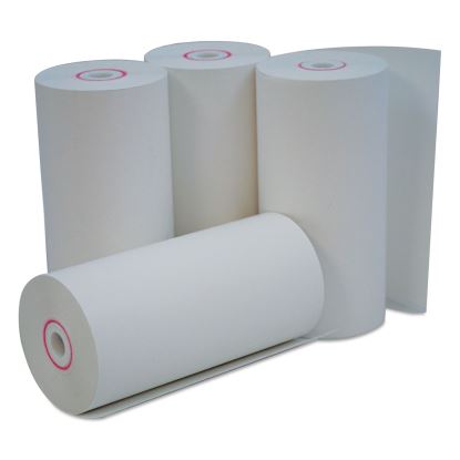 Direct Thermal Print Paper Rolls, 0.38" Core, 4.38" x 127 ft, White, 50/Carton1