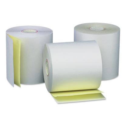 Carbonless Paper Rolls, 0.44" Core, 3" x 90 ft, White/Canary, 50/Carton1