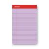 Colored Perforated Ruled Writing Pads, Narrow Rule, 50 Orchid 5 x 8 Sheets, Dozen1