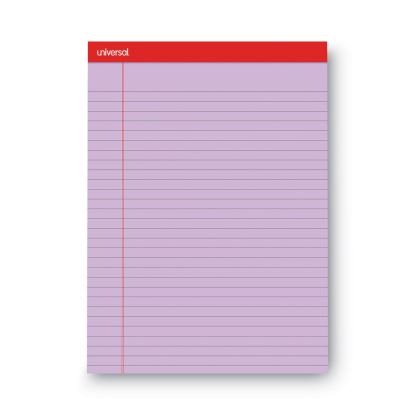 Colored Perforated Ruled Writing Pads, Wide/Legal Rule, 50 Assorted Color 8.5 x 11.75 Sheets, 6/Pack1