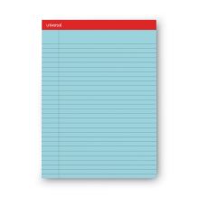 Colored Perforated Ruled Writing Pads, Wide/Legal Rule, 50 Blue 8.5 x 11 Sheets, Dozen1