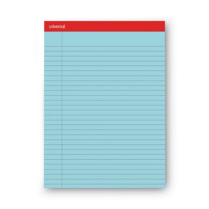 Colored Perforated Ruled Writing Pads, Wide/Legal Rule, 50 Blue 8.5 x 11 Sheets, Dozen1
