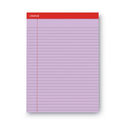 Colored Perforated Ruled Writing Pads, Wide/Legal Rule, 50 Orchid 8.5 x 11 Sheets, Dozen1