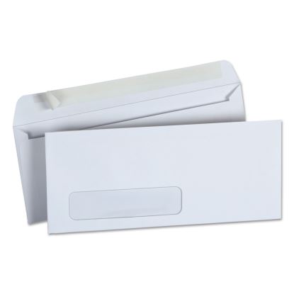 Peel Seal Strip Business Envelope, Address Window, #10, Square Flap, Self-Adhesive Closure, 4.13 x 9.5, White, 500/Box1