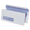 Self-Seal Security Tint Business Envelope, Address Window, #10, Square Flap, Self-Adhesive Closure, 4.13 x 9.5, White, 500/BX2