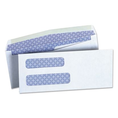 Double Window Business Envelope, #8 5/8, Commercial Flap, Gummed Closure, 3.63 x 8.63, White, 500/Box1