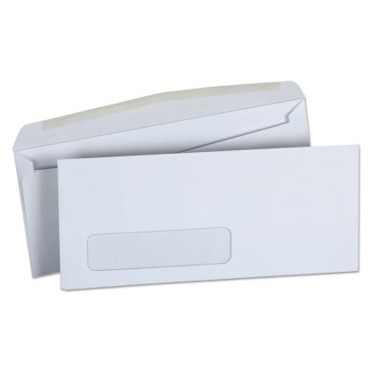 Open-Side Business Envelope, 1 Window, #10, Commercial Flap, Gummed Closure, 4.13 x 9.5, White, 250/Box1