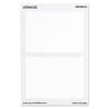 Plain Self-Adhesive Name Badges, 3 1/2 x 2 1/4, White, 100/Pack2