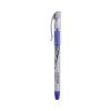 Gel Pen, Stick, Medium 0.7 mm, Blue Ink, Silver/Blue Barrel, Dozen1