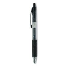 Comfort Grip Gel Pen, Retractable, Medium 0.7 mm, Black Ink, Clear/Black Barrel, 36/Pack1