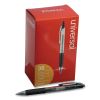 Comfort Grip Gel Pen, Retractable, Medium 0.7 mm, Black Ink, Clear/Black Barrel, 36/Pack2