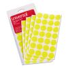 Self-Adhesive Removable Color-Coding Labels, 0.75" dia., Yellow, 28/Sheet, 36 Sheets/Pack1