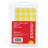 Self-Adhesive Removable Color-Coding Labels, 0.75" dia., Yellow, 28/Sheet, 36 Sheets/Pack2