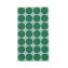Self-Adhesive Removable Color-Coding Labels, 0.75" dia., Green, 28/Sheet, 36 Sheets/Pack1