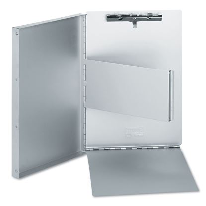 Deluxe Aluminum Document Box, 0.4" Clip Capacity, Holds 8.5 x 11 Sheets, Aluminum1