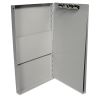 Deluxe Aluminum Document Box, 0.4" Clip Capacity, Holds 8.5 x 11 Sheets, Aluminum2