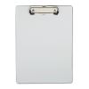 Plastic Brushed Aluminum Clipboard, Portrait Orientation, 0.5" Clip Capacity, Holds 8.5 x 11 Sheets, Silver1