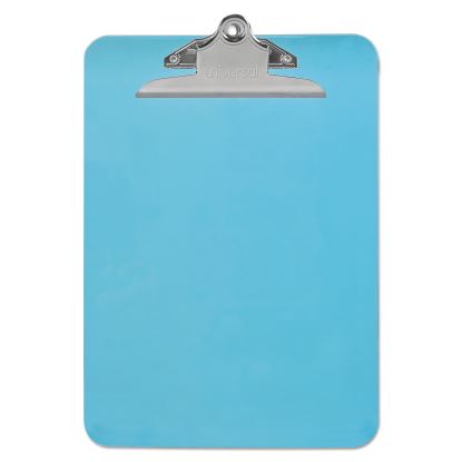 Plastic Clipboard w/High Capacity Clip, 1", Holds 8 1/2 x 12, Translucent Blue1