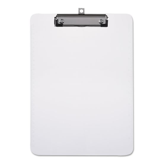 Plastic Clipboard with Low Profile Clip, 0.5" Clip Capacity, Holds 8.5 x 11 Sheets, Clear1