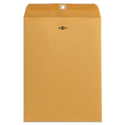 Kraft Clasp Envelope, #10 1/2, Square Flap, Clasp/Gummed Closure, 9 x 12, Brown Kraft, 100/Box1
