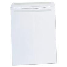 Self-Stick Open End Catalog Envelope, #15 1/2, Square Flap, Self-Adhesive Closure, 12 x 15.5, White, 100/Box1