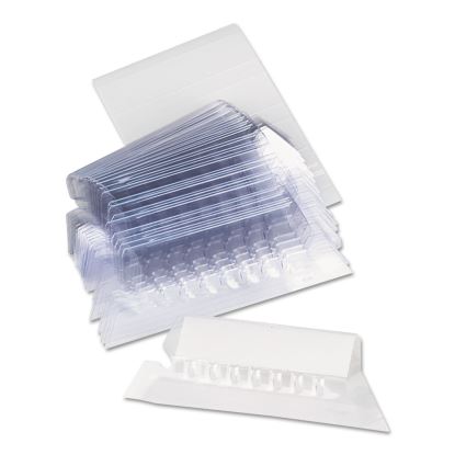 Hanging File Folder Plastic Index Tabs, 1/5-Cut, Clear, 2.25" Wide, 25/Pack1
