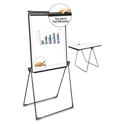 Foldable Double-Sided Dry Erase Easel, Two Configurations, White Board: 29 x 411