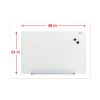 Frameless Magnetic Glass Marker Board, 36" x 24", White2