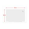 Frameless Magnetic Glass Marker Board, 72" x 48", White2