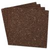 Cork Tile Panels, Dark Brown, 12 x 12, 4/Pack2