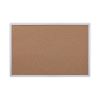 Bulletin Board, Natural Cork, 36 x 24, Satin-Finished Aluminum Frame1