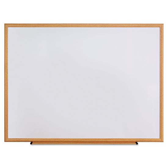 Dry Erase Board, Melamine, 48 x 36, Oak Frame1