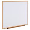 Dry Erase Board, Melamine, 48 x 36, Oak Frame2