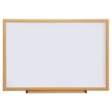 Dry Erase Board, Melamine, 36 x 24, Oak Frame1