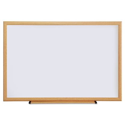 Dry Erase Board, Melamine, 36 x 24, Oak Frame1