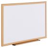 Dry Erase Board, Melamine, 36 x 24, Oak Frame2