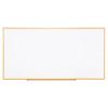 Dry-Erase Board, Melamine, 96 x 48, White, Oak-Finished Frame1