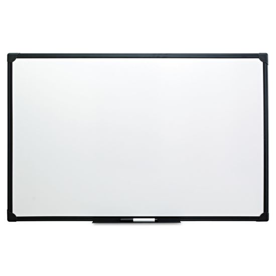 Dry Erase Board, Melamine, 36 x 24, Black Frame1