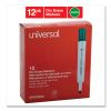 Dry Erase Marker, Broad Chisel Tip, Green, Dozen2