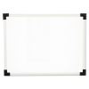 Dry Erase Board, Melamine, 24 x 18, White, Black/Gray, Aluminum/Plastic Frame1