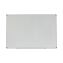 Dry Erase Board, Melamine, 72 x 48, White, Black/Gray Aluminum/Plastic Frame1