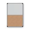 Cork/Dry Erase Board, Melamine, 24 x 18, Black/Gray Aluminum/Plastic Frame2