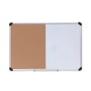 Cork/Dry Erase Board, Melamine, 36 x 24, Black/Gray, Aluminum/Plastic Frame1