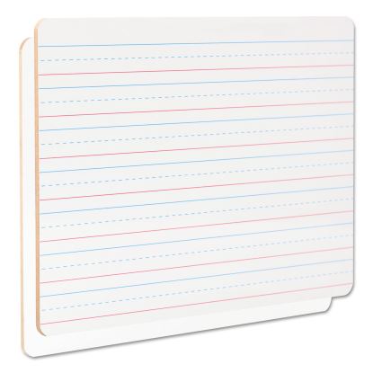 Lap/Learning Dry-Erase Board, Lined, 11 3/4" x 8 3/4", White, 6/Pack1