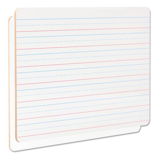 Lap/Learning Dry-Erase Board, Lined, 11 3/4" x 8 3/4", White, 6/Pack1