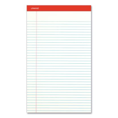 Perforated Ruled Writing Pads, Wide/Legal Rule, Red Headband, 50 White 8.5 x 14 Sheets, Dozen1