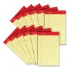 Perforated Ruled Writing Pads, Narrow Rule, Red Headband, 50 Canary-Yellow 5 x 8 Sheets, Dozen2