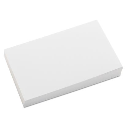Unruled Index Cards, 3 x 5, White, 100/Pack1