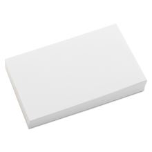 Unruled Index Cards, 3 x 5, White, 500/Pack1